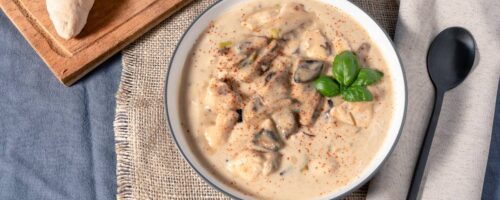Sopa de Frango com Cogumelos