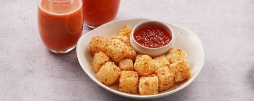 Dadinho de Tapioca com Geleia de Pimenta