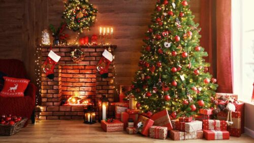 Decoração de natal para sala em tons de vermelho e dourado: 14 fotos para inspirar