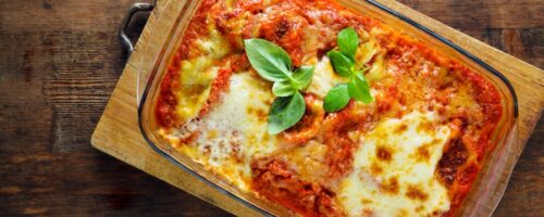 Lasanha à Bolonhesa de Salsicha