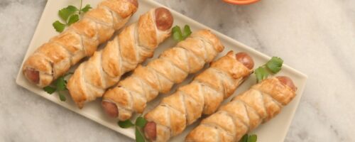 Enroladinho de Salsicha com Massa Folhada