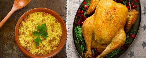 Fiesta Orgânico Seara com Vinagrete de Lentilha, Farofa de Cenoura e Quinoa