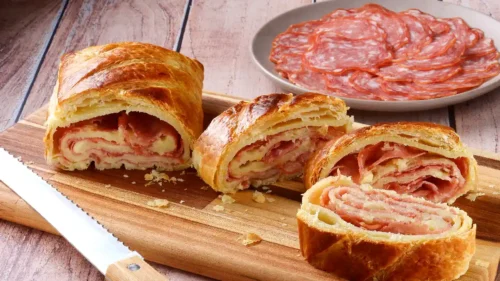 Filão de Massa Folhada com Salame