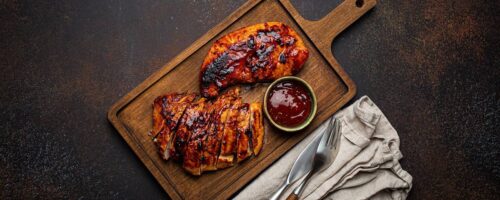 Filé de Frango ao Molho de Vinho com Uvas