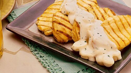 Frango Grelhado com Molho de Palmito