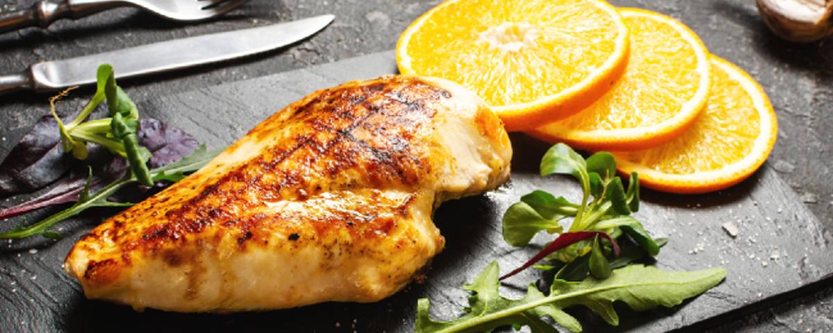 Filé de Frango ao Molho Cremoso de Laranja