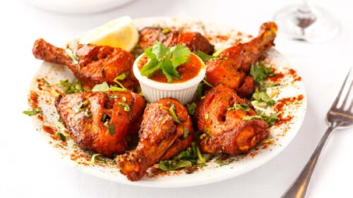 Frango Tandoori com Arroz de Açafrão