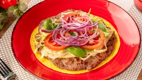 Hambúrguer de carne moída fit