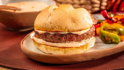 Hambúrguer de Costela na Churrasqueira
