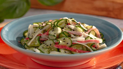 Kani com sunomono