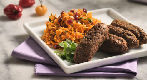 Vinagrete com Kibe Vegano