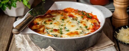 Lasanha de Presunto e Queijo