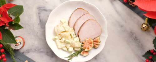 Lombo Assado com Salada de Batata