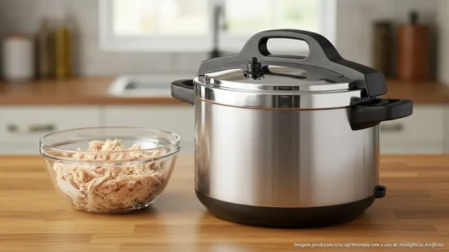 Aprenda como desfiar frango na panela de pressão de forma rápida e fácil