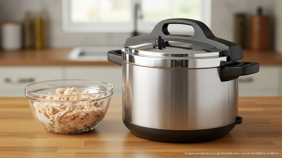 Aprenda como desfiar frango na panela de pressão de forma rápida e fácil