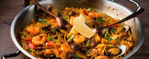 Macarrão com Frutos do Mar