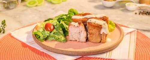Medalhão de frango na airfryer