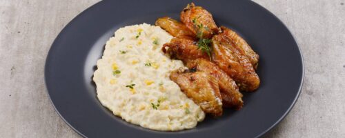 Tulipa de Frango com Creme de Milho