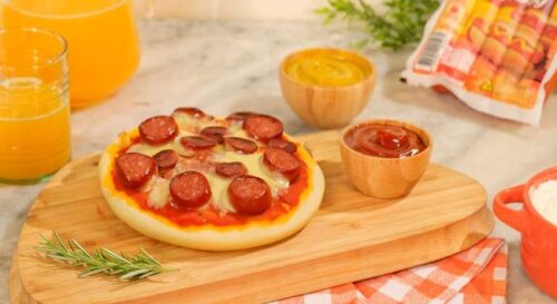 Mini Pizzas de Salsicha