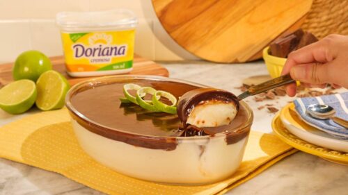 Mousse de limão com chocolate