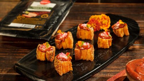 Panceta Aperitivo com Molho de Goiabada