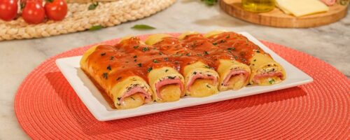 Panqueca de Queijo e Presunto