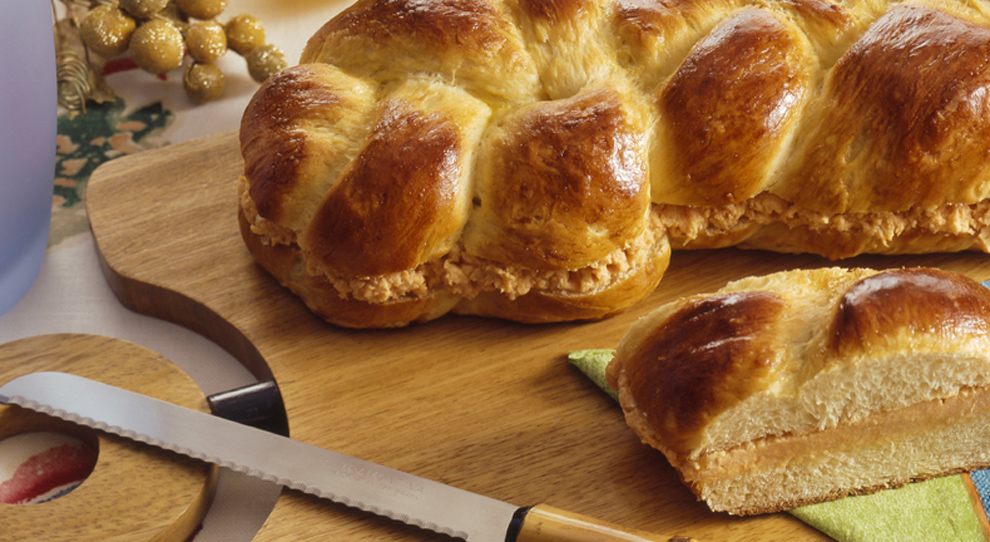 Pão de Batata com Recheio de Frango