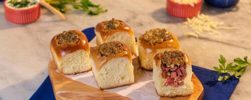 Brioche Recheado com Linguiça