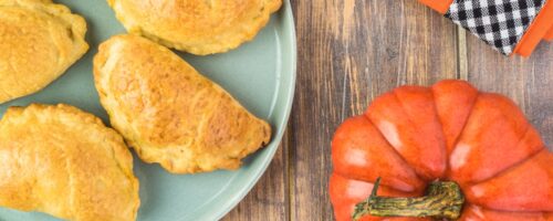 Pastel Assado de Frango com Massa de Abóbora