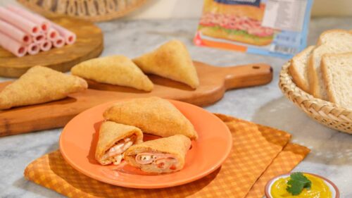 Pastel de Pizza com Massa de Pão de Forma