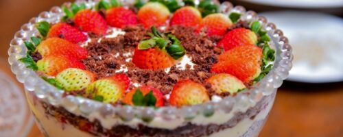 Pavê de Morango com Chocolate