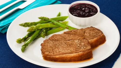 Picanha Assada com Molho de Frutas Vermelhas