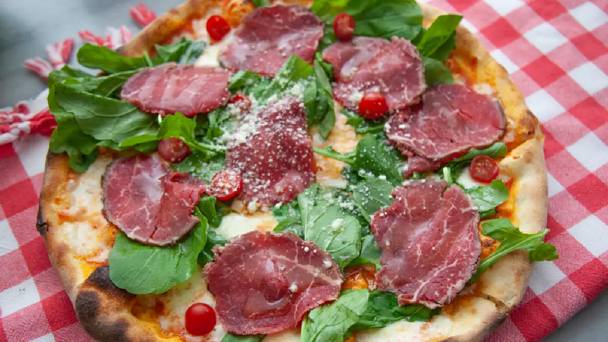 Pizza com Carpaccio