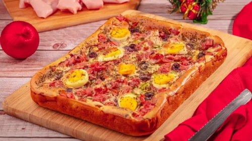 Pizza Portuguesa de Tabuleiro