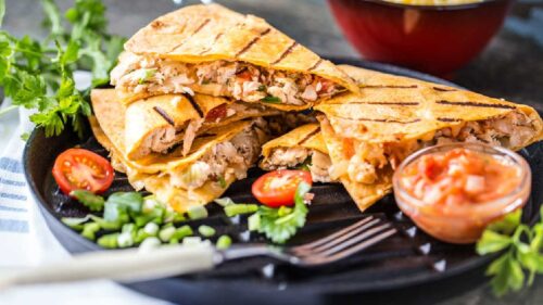 Quesadilla de Frango e Tomate