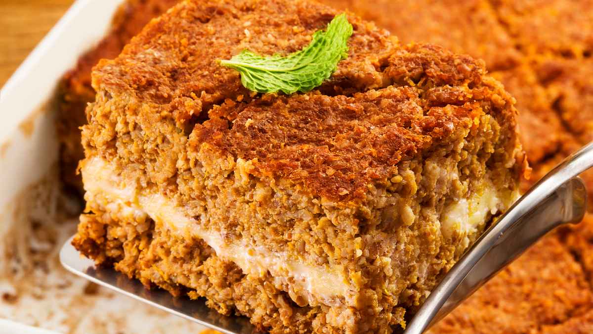 Quibe Assado Recheado com Abóbora e Queijo