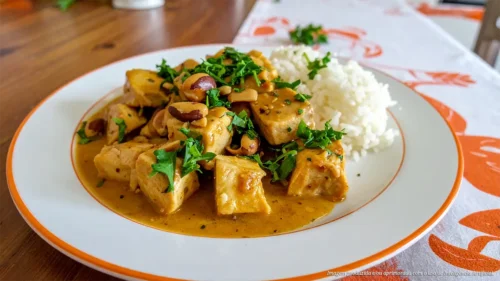 Delícia de frango com castanhas de caju