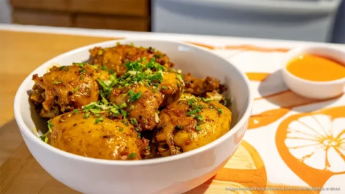 Sobrecoxas Douradas com Toque de Limão