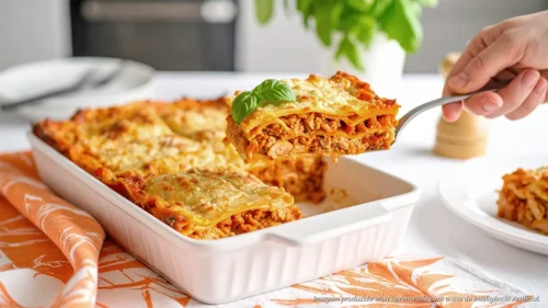 Lasanha de Frango no Micro-ondas
