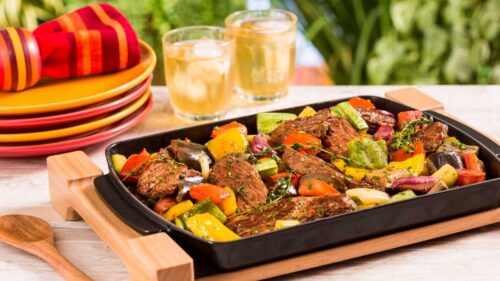 Ratatouille com Fraldinha Grelhada