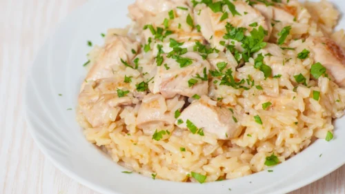 Risoto de Frango ao Limão