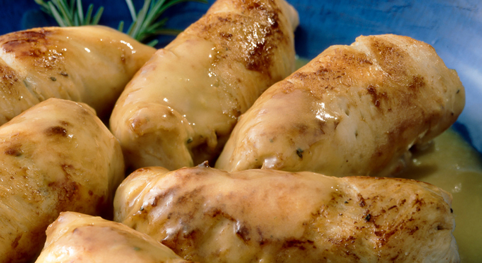 Peito de Frango Recheado com Lombo de Porco