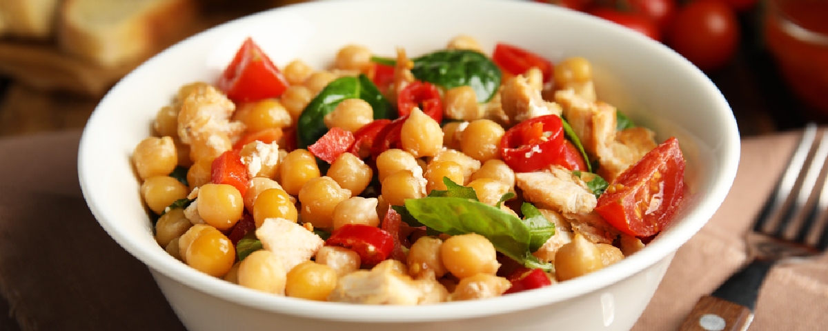 Salada de Grão de Bico Light
