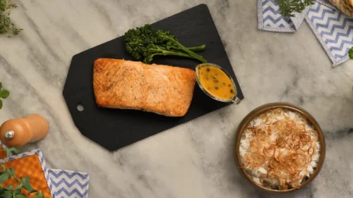 Salmão ao Molho de Maracujá