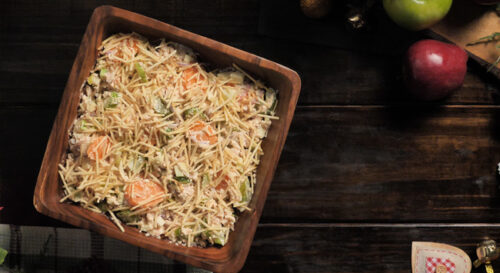 Salpicão de Natal com Frango Defumado