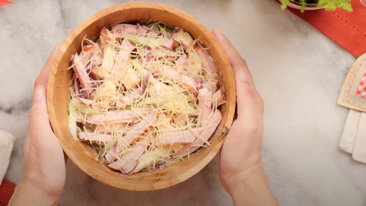 Esse salpicão de tender vai surpreender sua família no Natal!