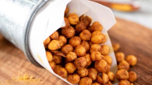 Snack de grão de bico crocante: aprenda a fazer o aperitivo na airfryer