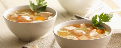 Sopa de Frango com Cevadinha