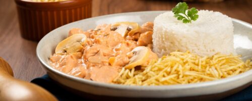 Strogonoff de Camarão