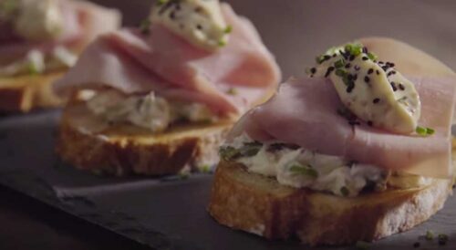 Bruschetta de Presunto com Aspargos